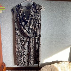 Super soft and comfy snakeskin print dress